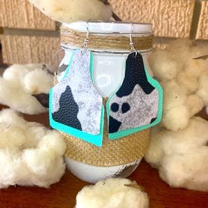 Cow Tag Earrings